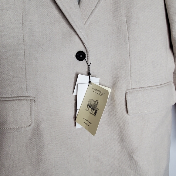 NWT ZARA WOOL COAT STONE COLOR - Picture 11 of 15